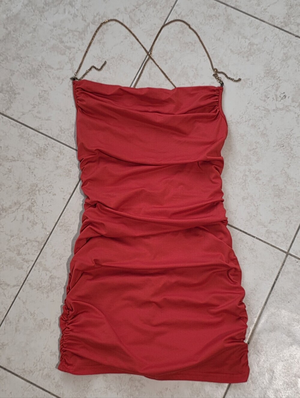 Red Chain Dress - Picture 5 of 6
